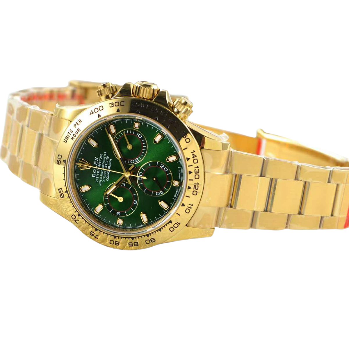 Daytona 116508 Green Dial in Yellow Gold