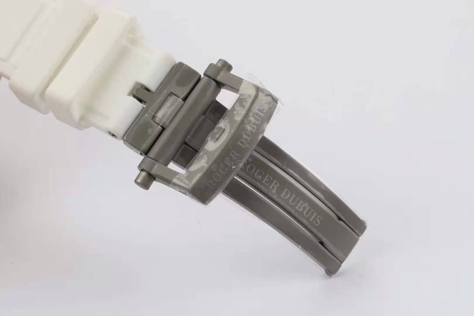 Excalibur Spider Skeleton Flying Tourbillon with White Rubber Strap