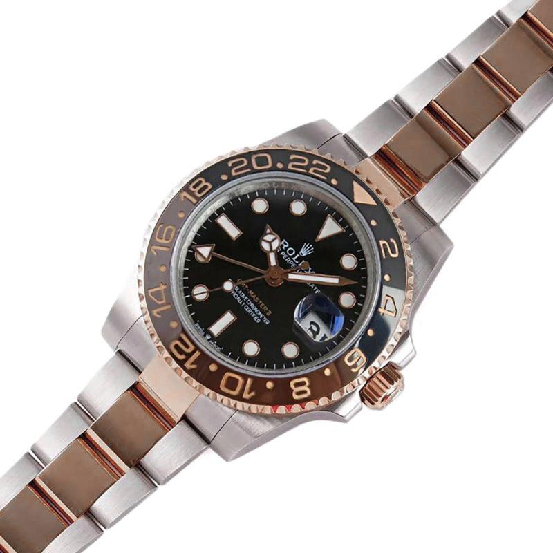 GMT Master II 126715 CHNR “Rootbeer” in Rose Gold and Steel
