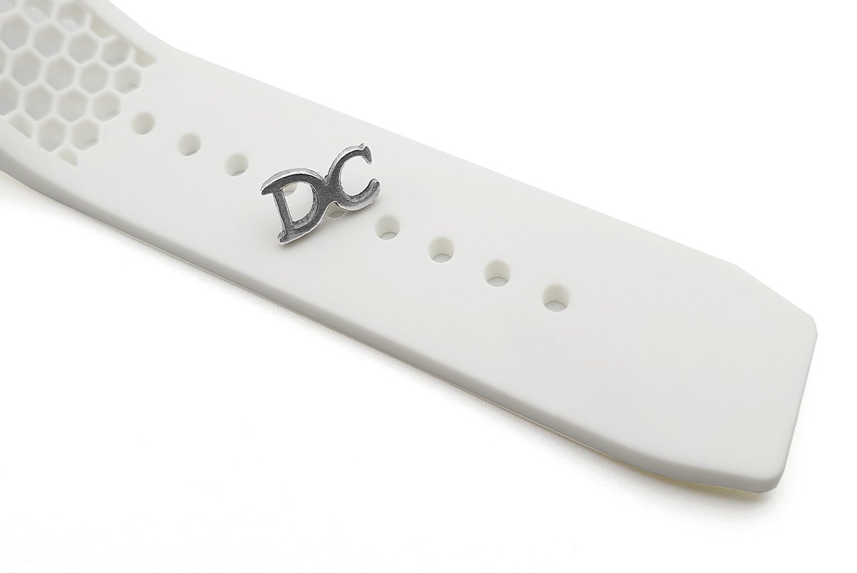 RM 035-02 Black Toro Americas in NTPT Carbon on White Rubber Strap