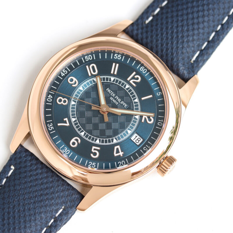 Calatrava 6007 Blue Dial in Rose Gold