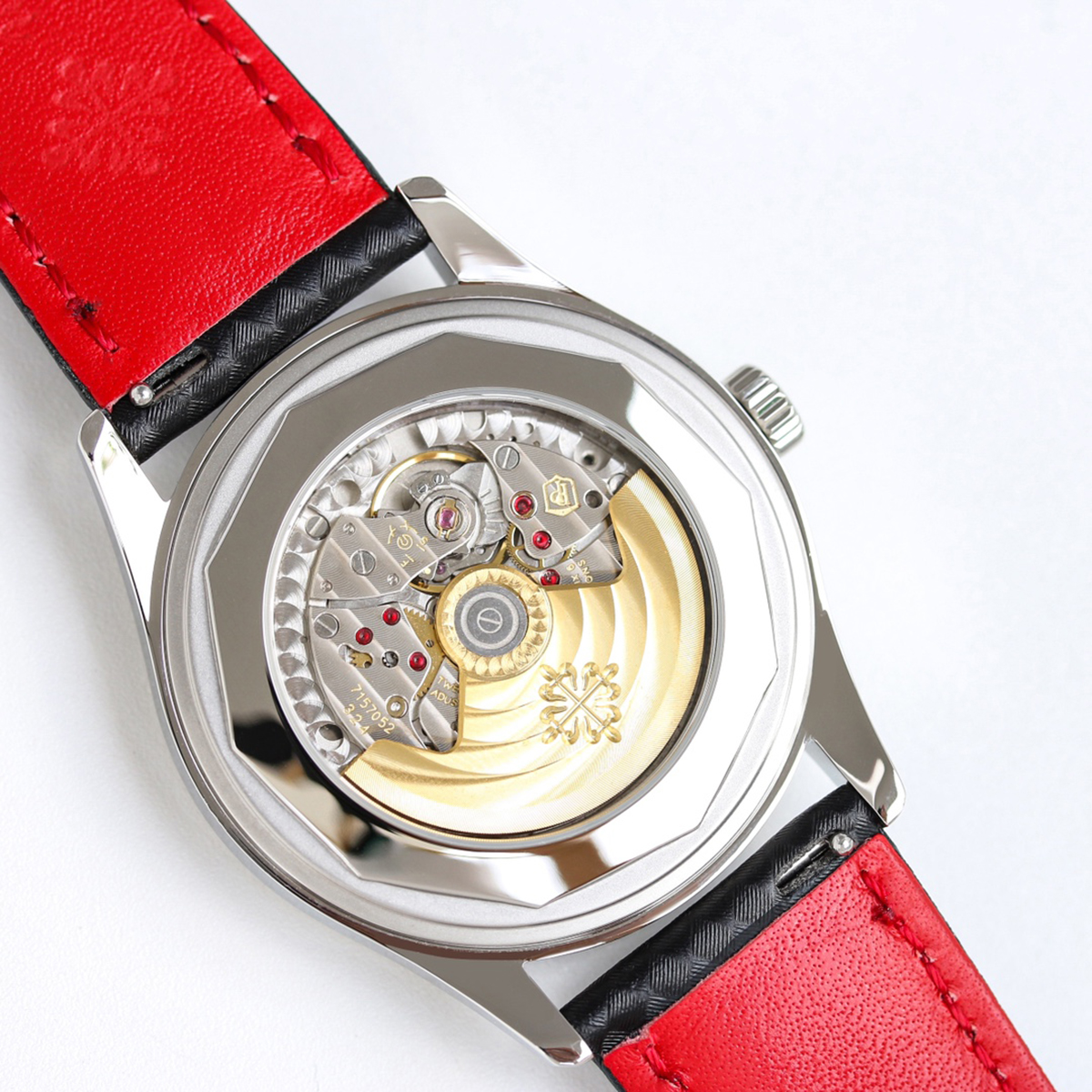 Calatrava 6007G-001 Red Black Dial in White Gold