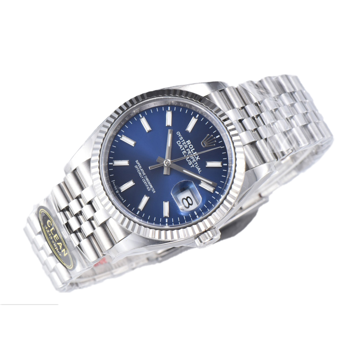 Datejust 36 126234 Bright Blue Dial with Stick Marker in Steel in Jubilee Bracelet