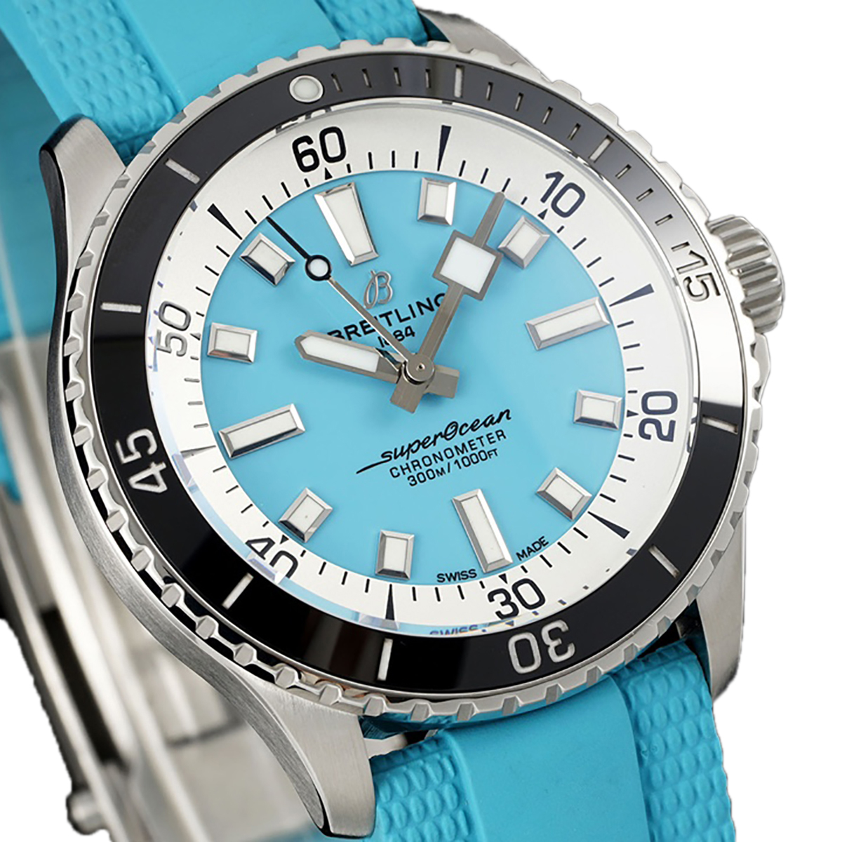 S*perocean Automatic 44 T*f*ny Blue Dial Ref: A17376211L2S1