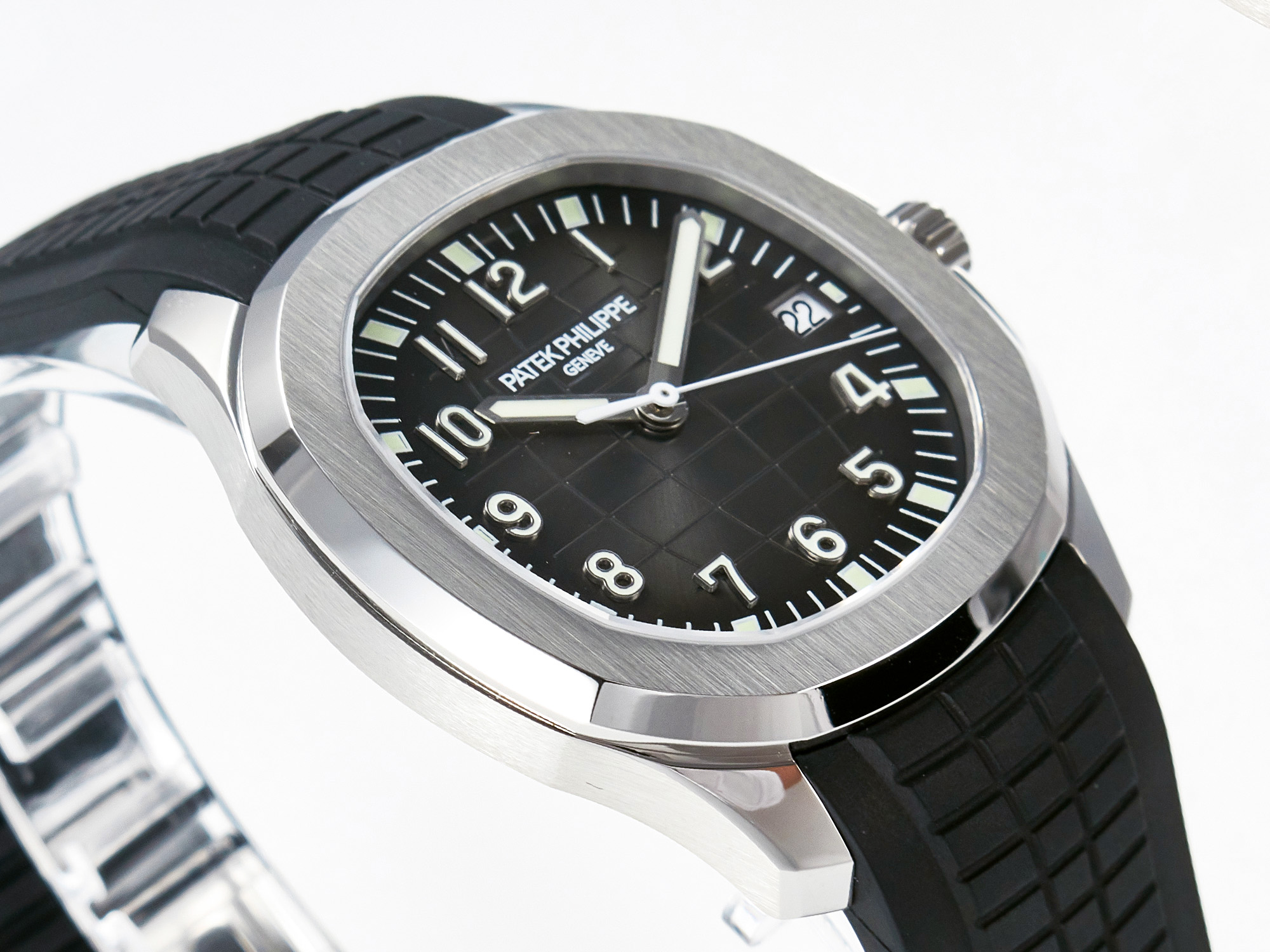 Aquanaut 5167 40mm SS 3KF 1:1 Best Edition Black Dial on Black Rubber Strap A330 S*per Clone V3